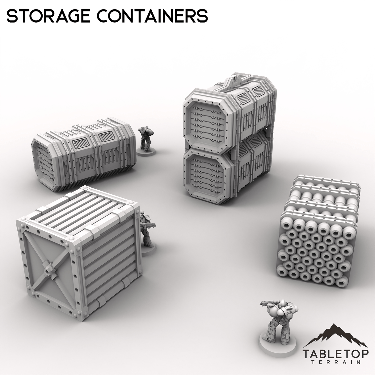 Tabletop Terrain Terrain Storage Containers - Kalthan, Logistics Hub