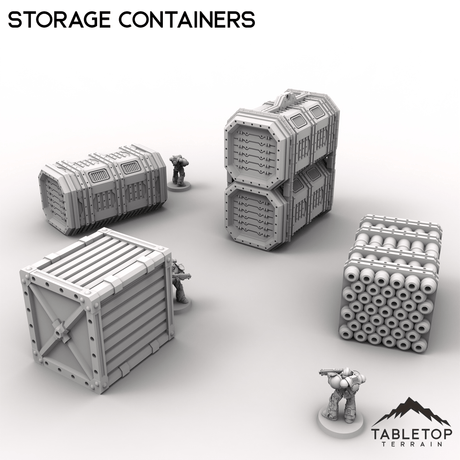 Tabletop Terrain Terrain Storage Containers - Kalthan, Logistics Hub