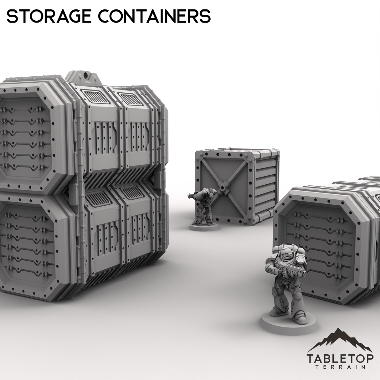 Tabletop Terrain Terrain Storage Containers - Kalthan, Logistics Hub