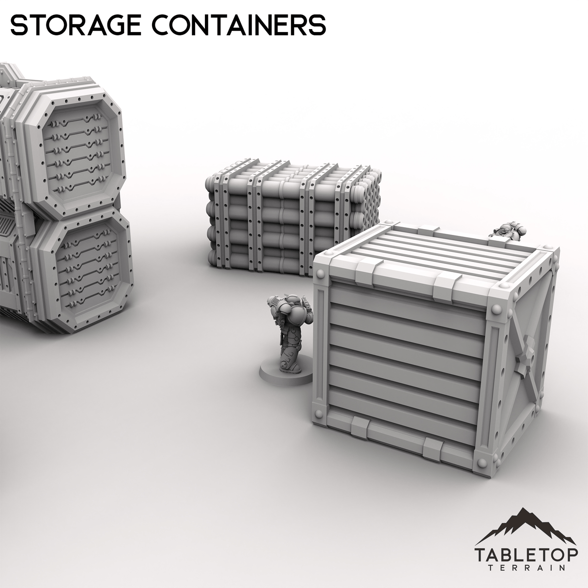 Tabletop Terrain Terrain Storage Containers - Kalthan, Logistics Hub