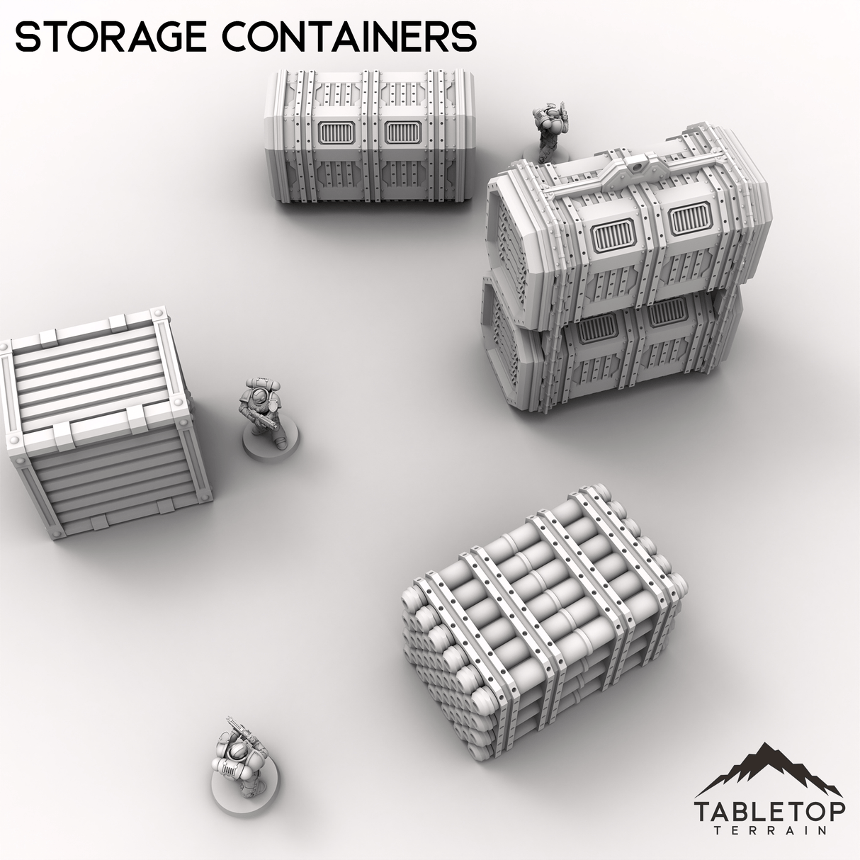 Tabletop Terrain Terrain Storage Containers - Kalthan, Logistics Hub