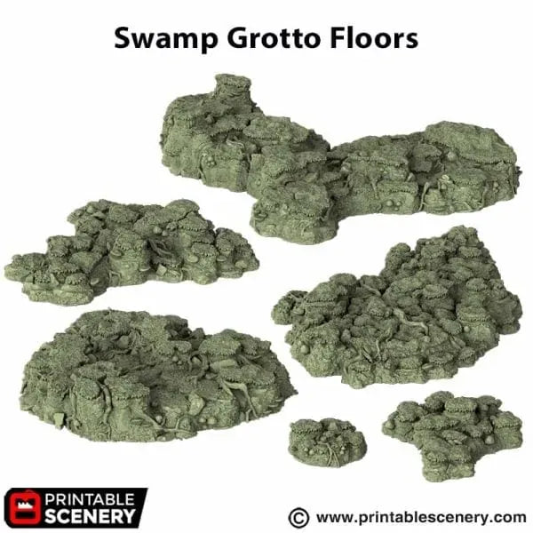 Tabletop Terrain Terrain Swamp Grotto Floor - The Gloaming Swamp