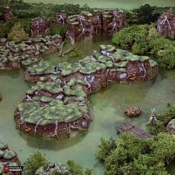 Tabletop Terrain Terrain Swamp Grotto Floor - The Gloaming Swamp