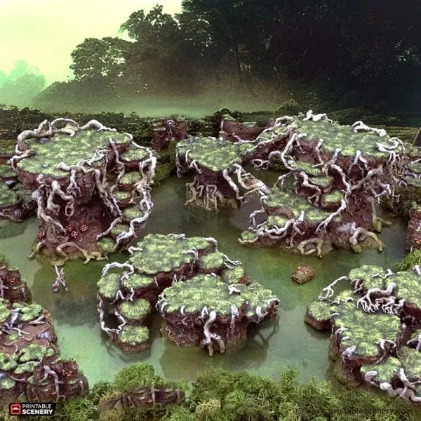 Tabletop Terrain Terrain Swamp Hillocks - The Gloaming Swamp