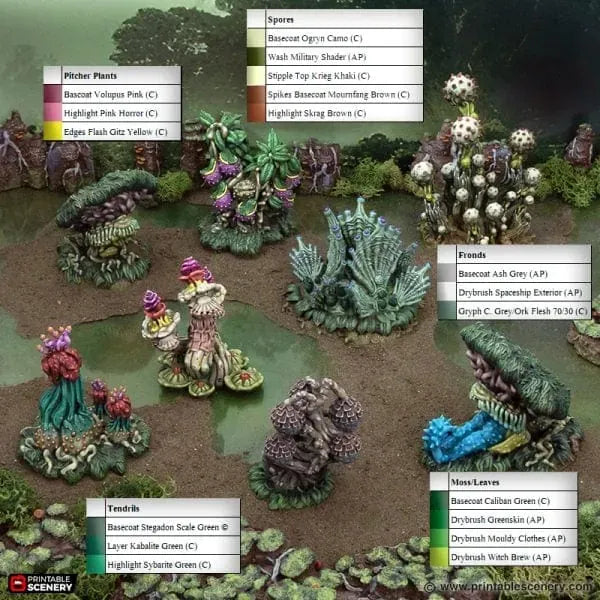 Tabletop Terrain Terrain Swamp Plants - The Gloaming Swamp