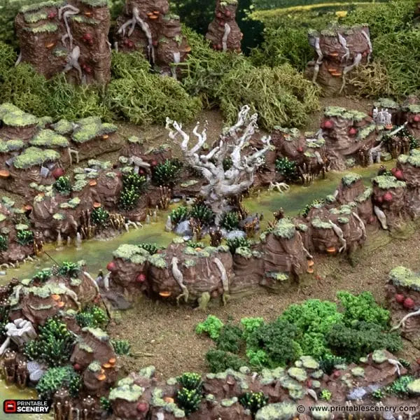 Tabletop Terrain Terrain Swamp River - The Gloaming Swamp