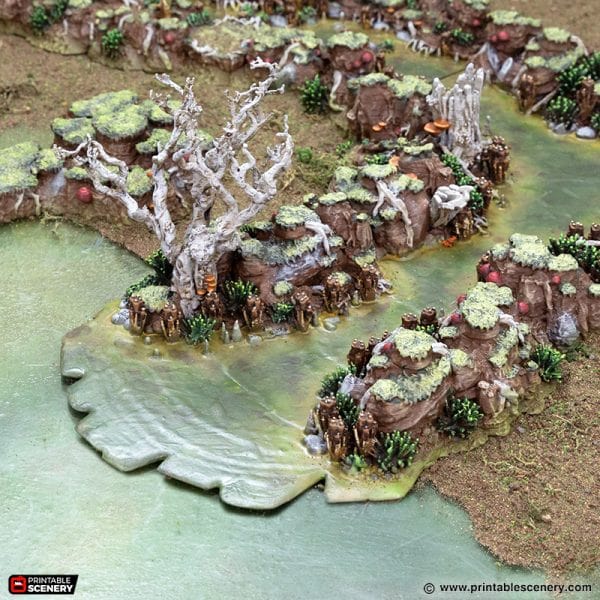 Tabletop Terrain Terrain Swamp River - The Gloaming Swamp