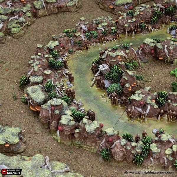 Tabletop Terrain Terrain Swamp River - The Gloaming Swamp