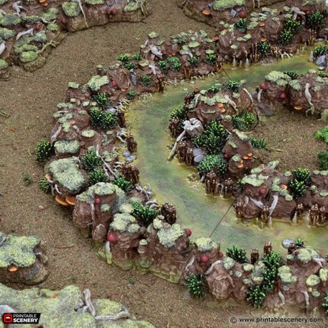 Tabletop Terrain Terrain Swamp River - The Gloaming Swamp