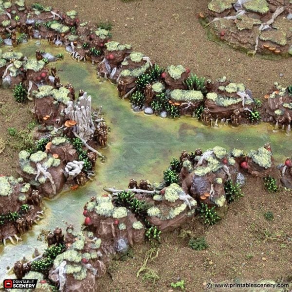 Tabletop Terrain Terrain Swamp River - The Gloaming Swamp