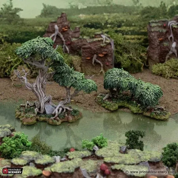 Tabletop Terrain Terrain Swamp Scatter - The Gloaming Swamp
