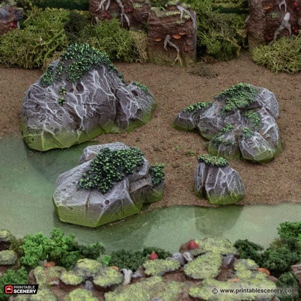 Tabletop Terrain Terrain Swamp Scatter - The Gloaming Swamp