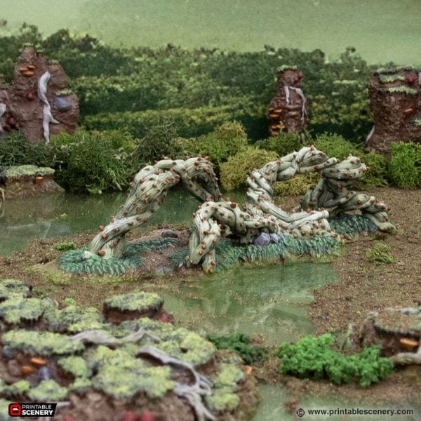 Tabletop Terrain Terrain Swampy Scatter - The Gloaming Swamp