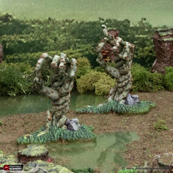 Tabletop Terrain Terrain Swampy Scatter - The Gloaming Swamp