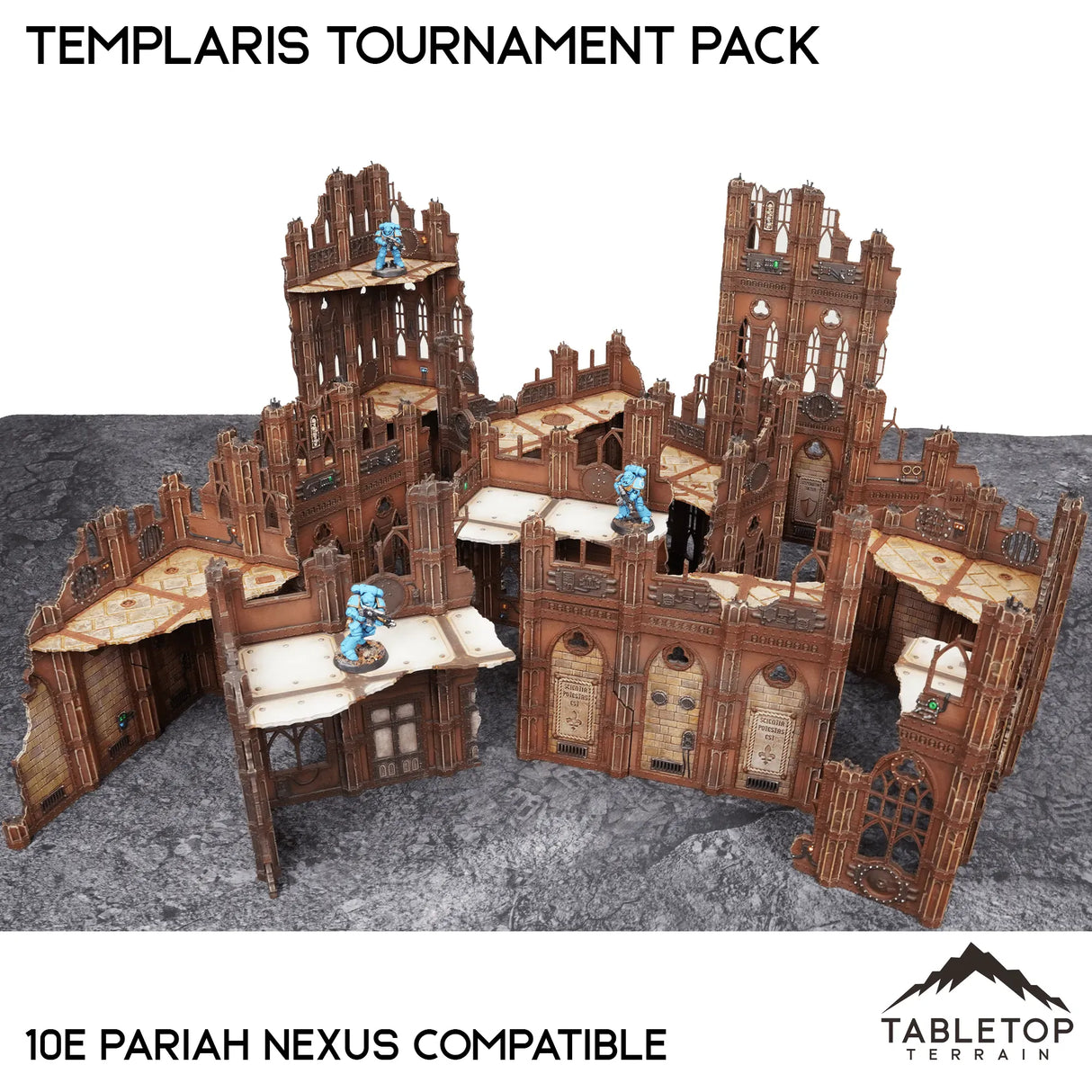 Tabletop Terrain Terrain Templaris Competitive Tournament Pack - Chapter Approved/Pariah Nexus Compatible 10e Table Set