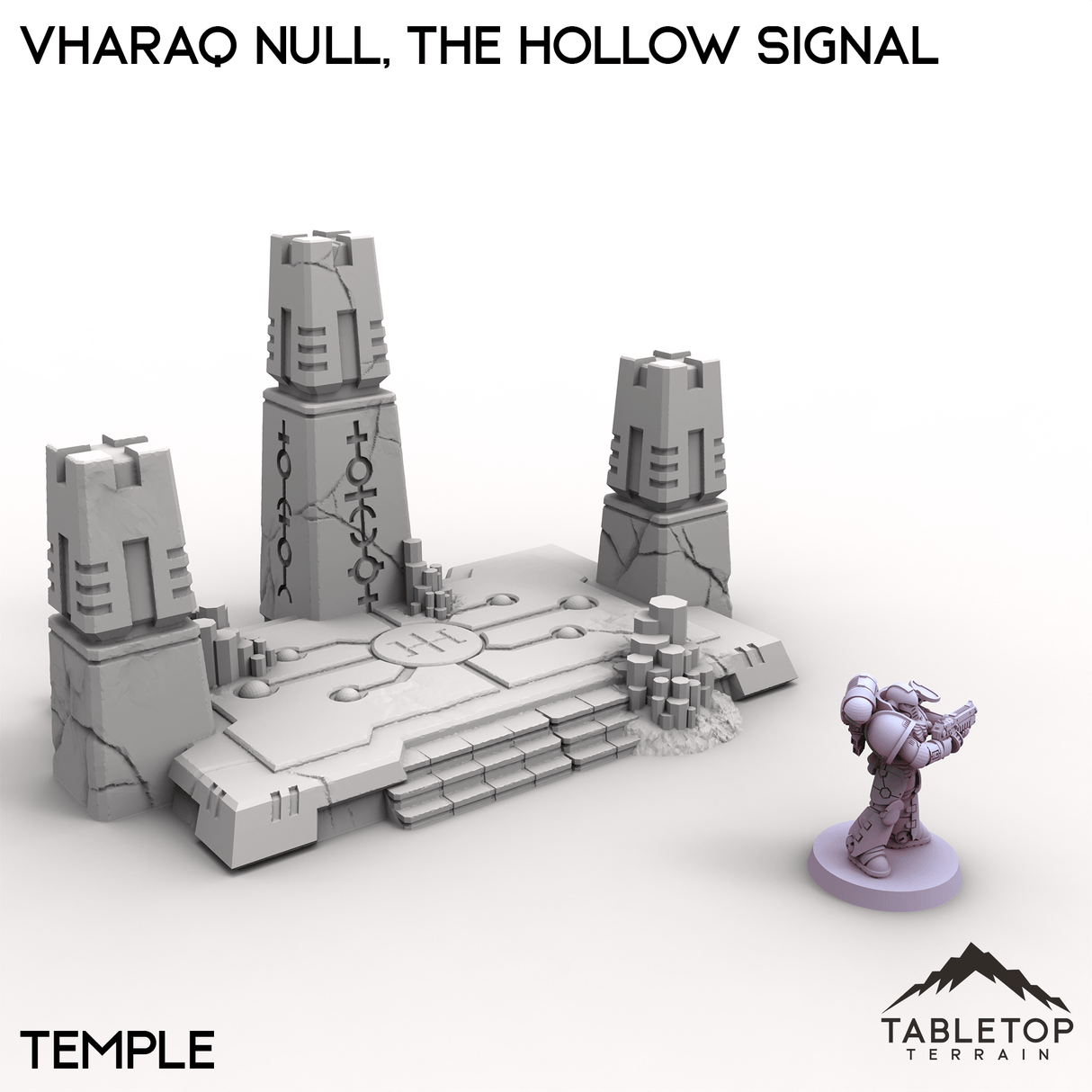 Tabletop Terrain Terrain Temple / 28/32mm Vharaq Null, The Hollow Signal