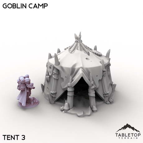 Tabletop Terrain Terrain Tent 3 / 32mm Goblin Camp