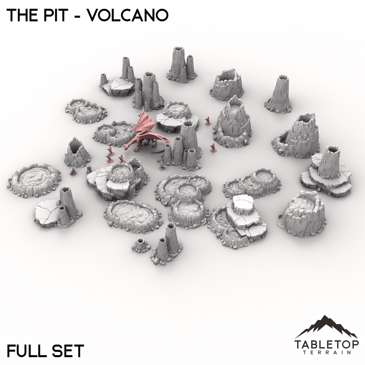Tabletop Terrain Terrain The Pit - Volcano