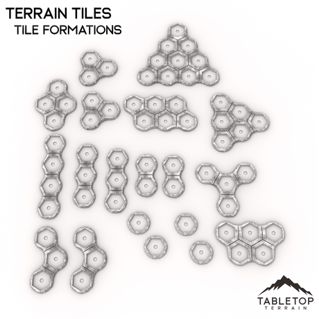 Tabletop Terrain Terrain Tile Formations HEXTECH Terrain Tiles - 6mm