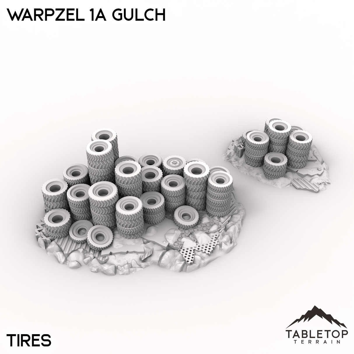 Tabletop Terrain Terrain Tires / 32mm Warpzel 1A Gulch