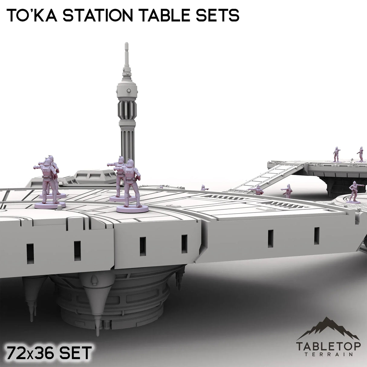 Tabletop Terrain Terrain To'ka Station Table Sets