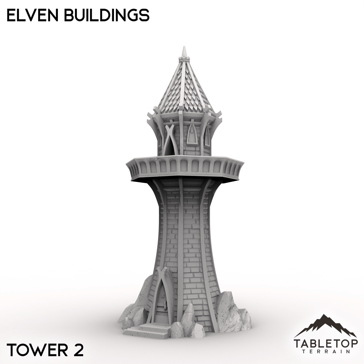 Tabletop Terrain Terrain Tower 2 / 32mm Elven Buildings