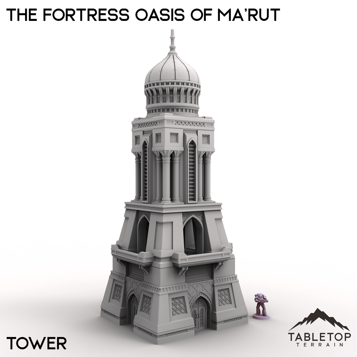 Tabletop Terrain Terrain Tower / 28/32mm The Fortress Oasis of Ma'rut