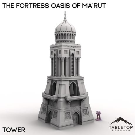 Tabletop Terrain Terrain Tower / 28/32mm The Fortress Oasis of Ma'rut