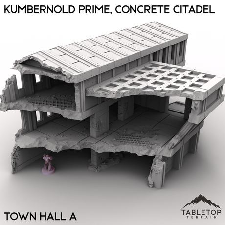 Tabletop Terrain Terrain Town Hall A / 28/32mm Kumbernold Prime, Concrete Citadel