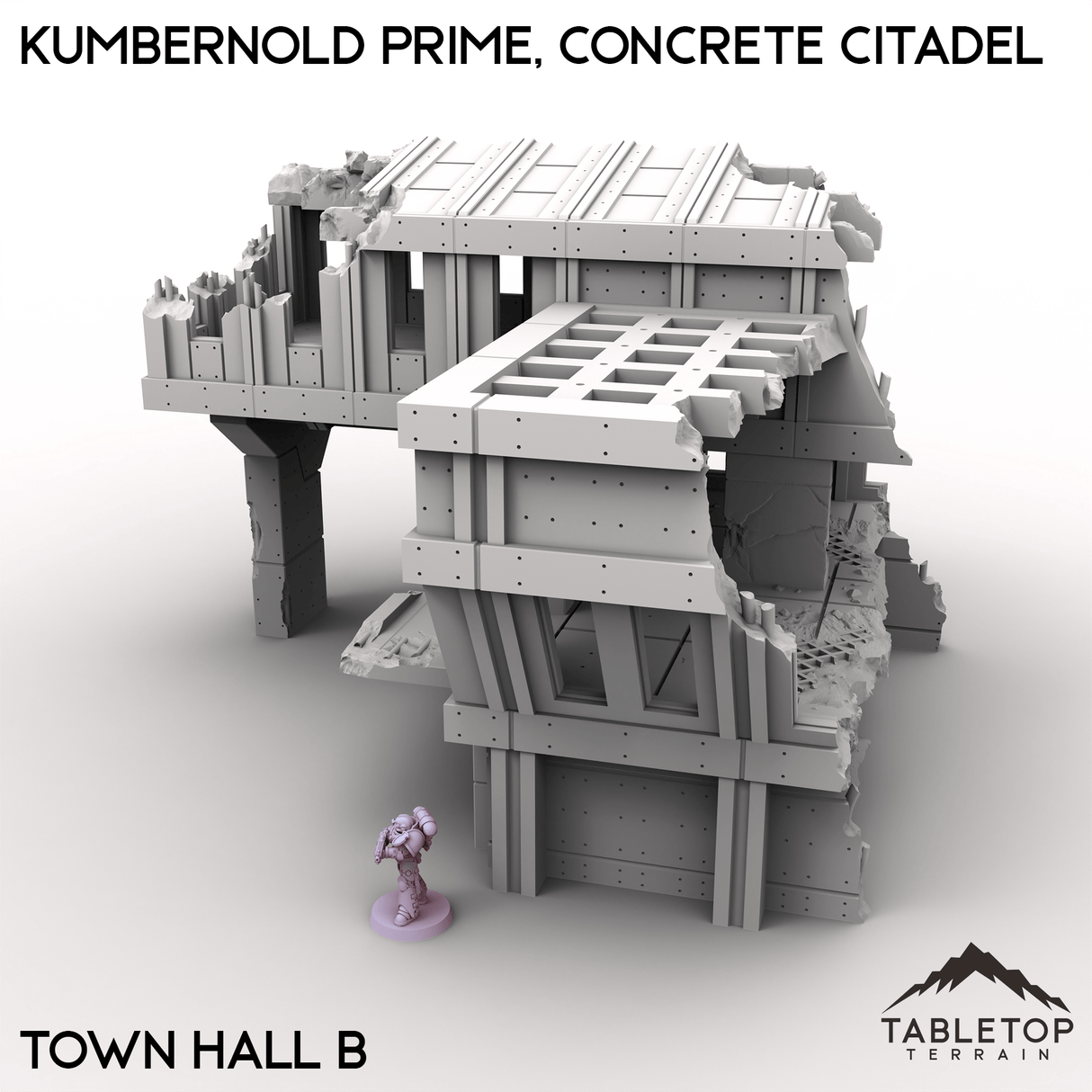 Tabletop Terrain Terrain Town Hall B / 28/32mm Kumbernold Prime, Concrete Citadel