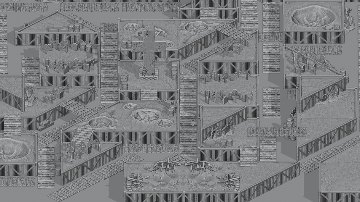Tabletop Terrain Terrain Trench Wars - Full Table Collection
