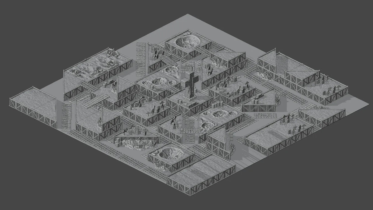 Tabletop Terrain Terrain Trench Wars - Full Table Collection