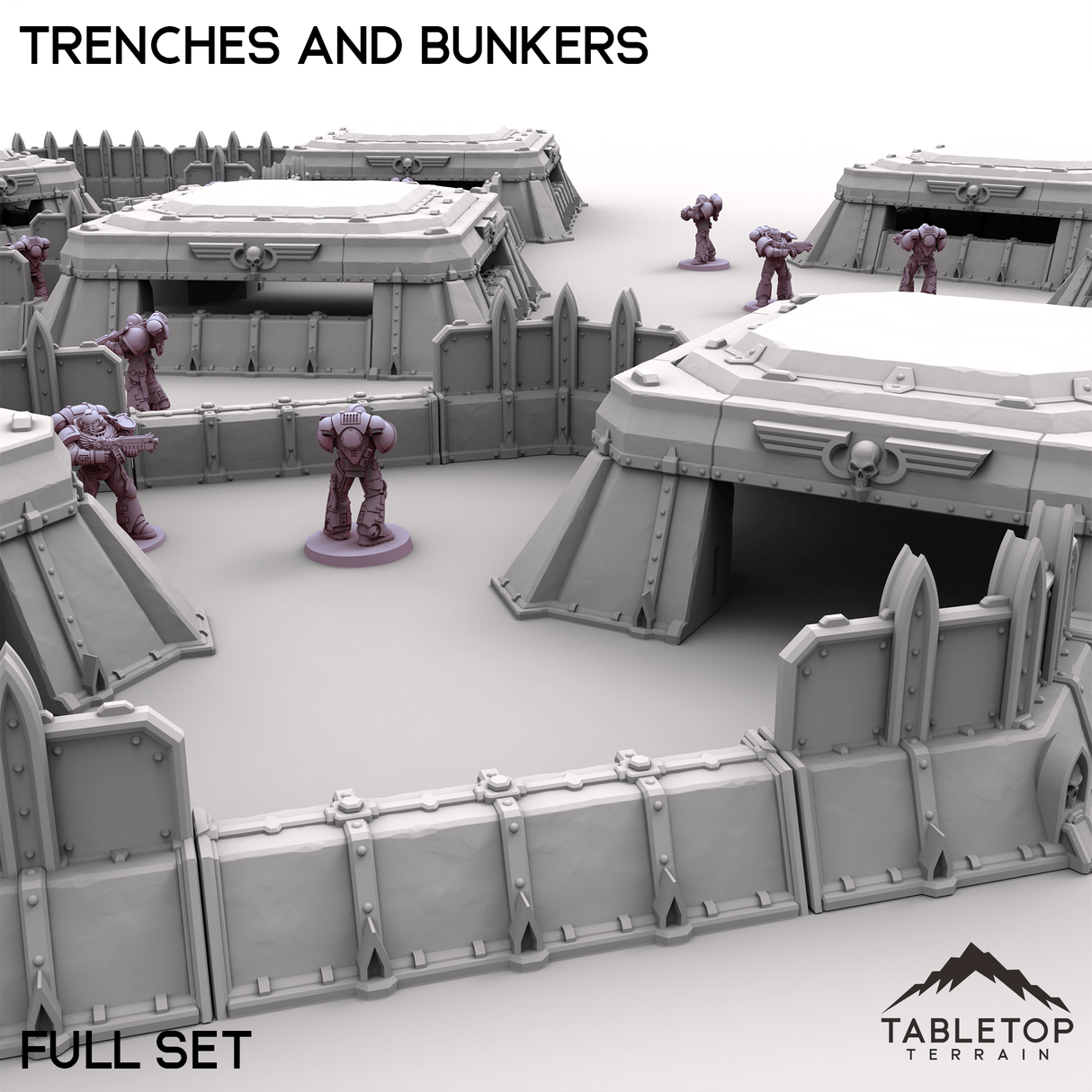 Tabletop Terrain Terrain Trenches and Bunkers