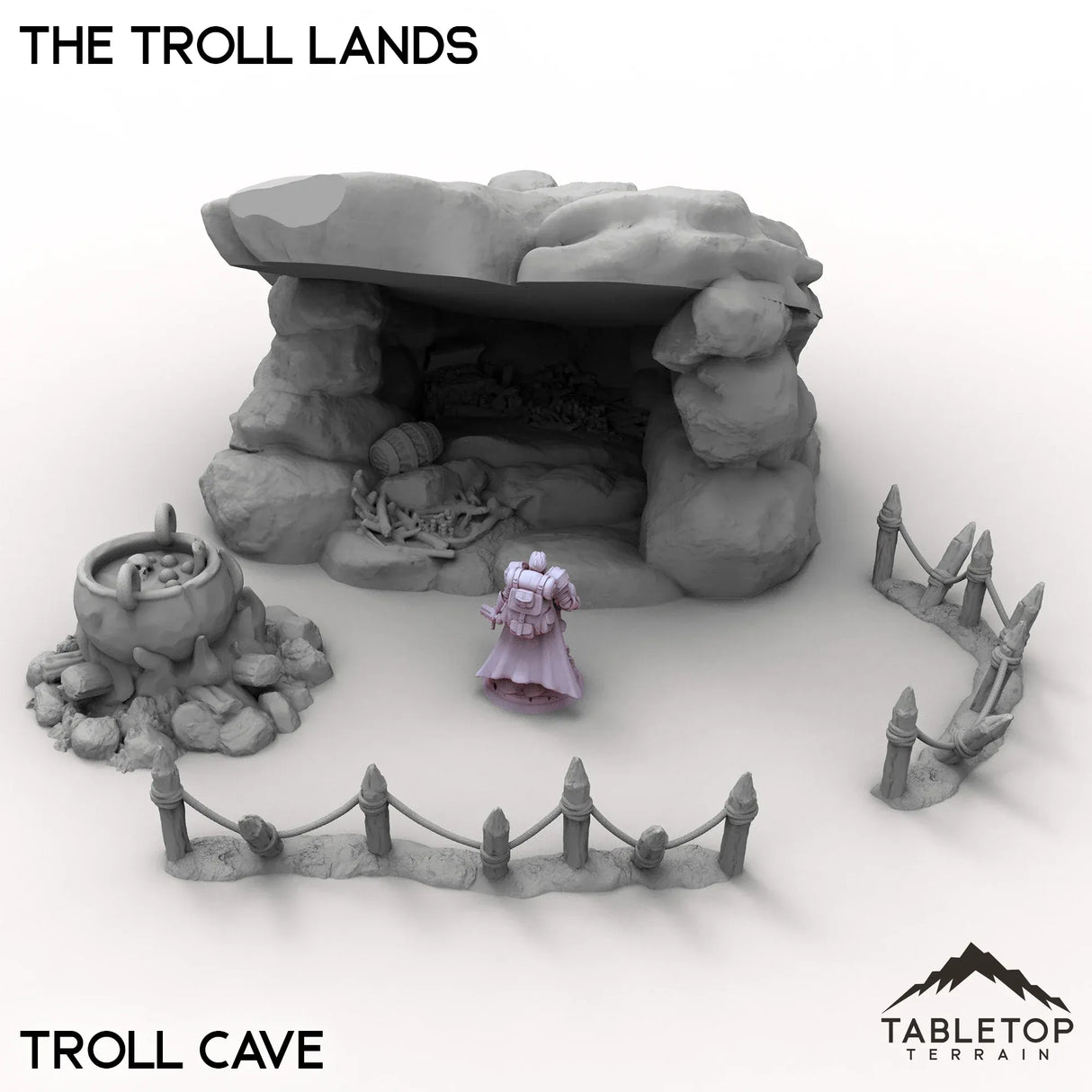 Tabletop Terrain Terrain Troll Cave / 32mm The Troll Lands