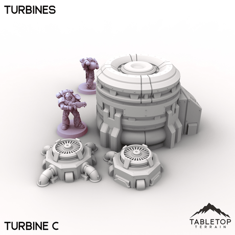 Tabletop Terrain Terrain Turbine C / 32mm Turbines