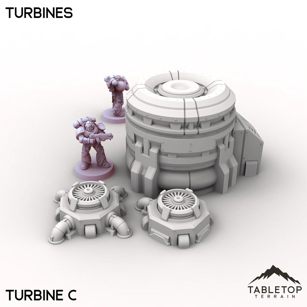 Tabletop Terrain Terrain Turbine C / 32mm Turbines