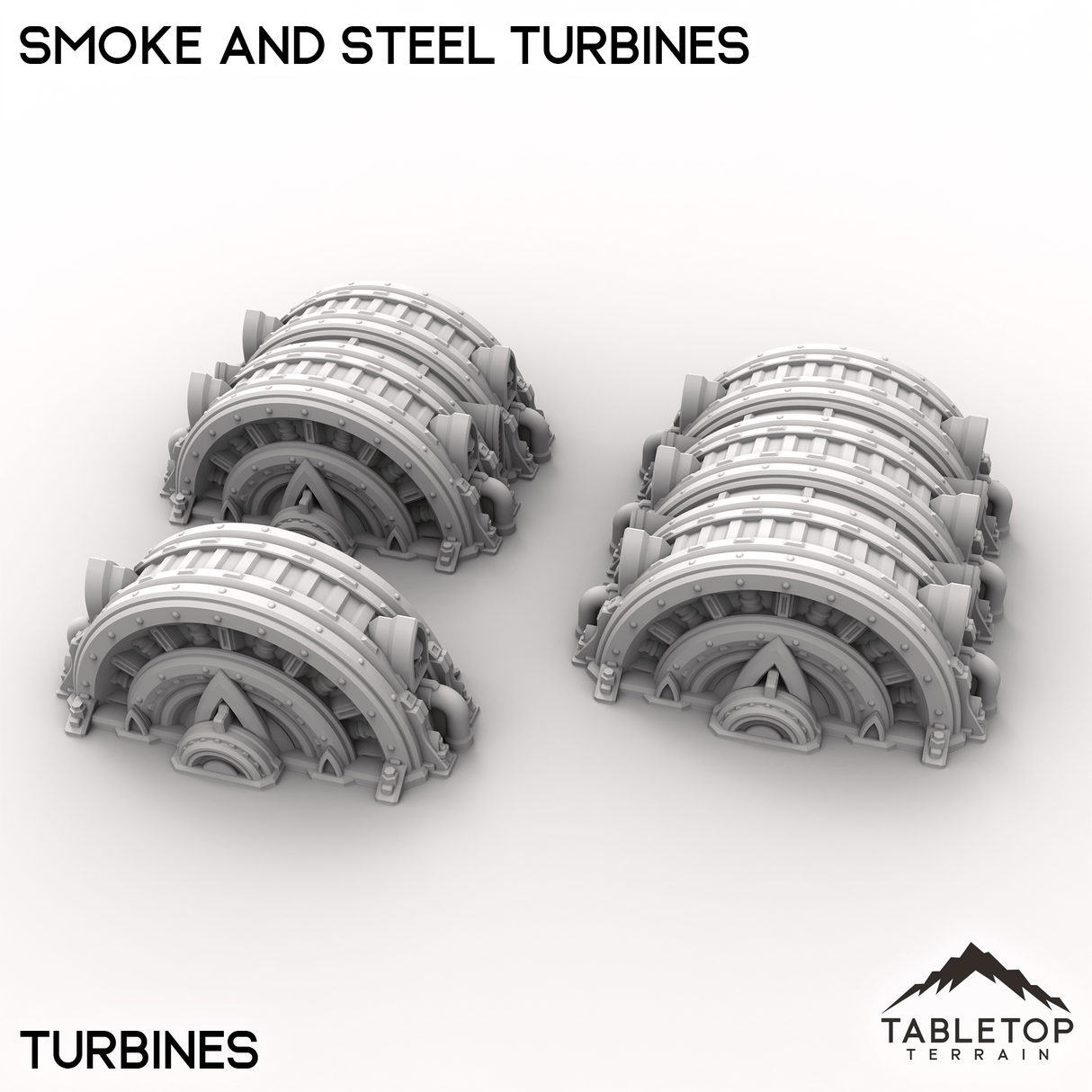 Tabletop Terrain Terrain Turbines / 32mm Smoke and Steel Turbines