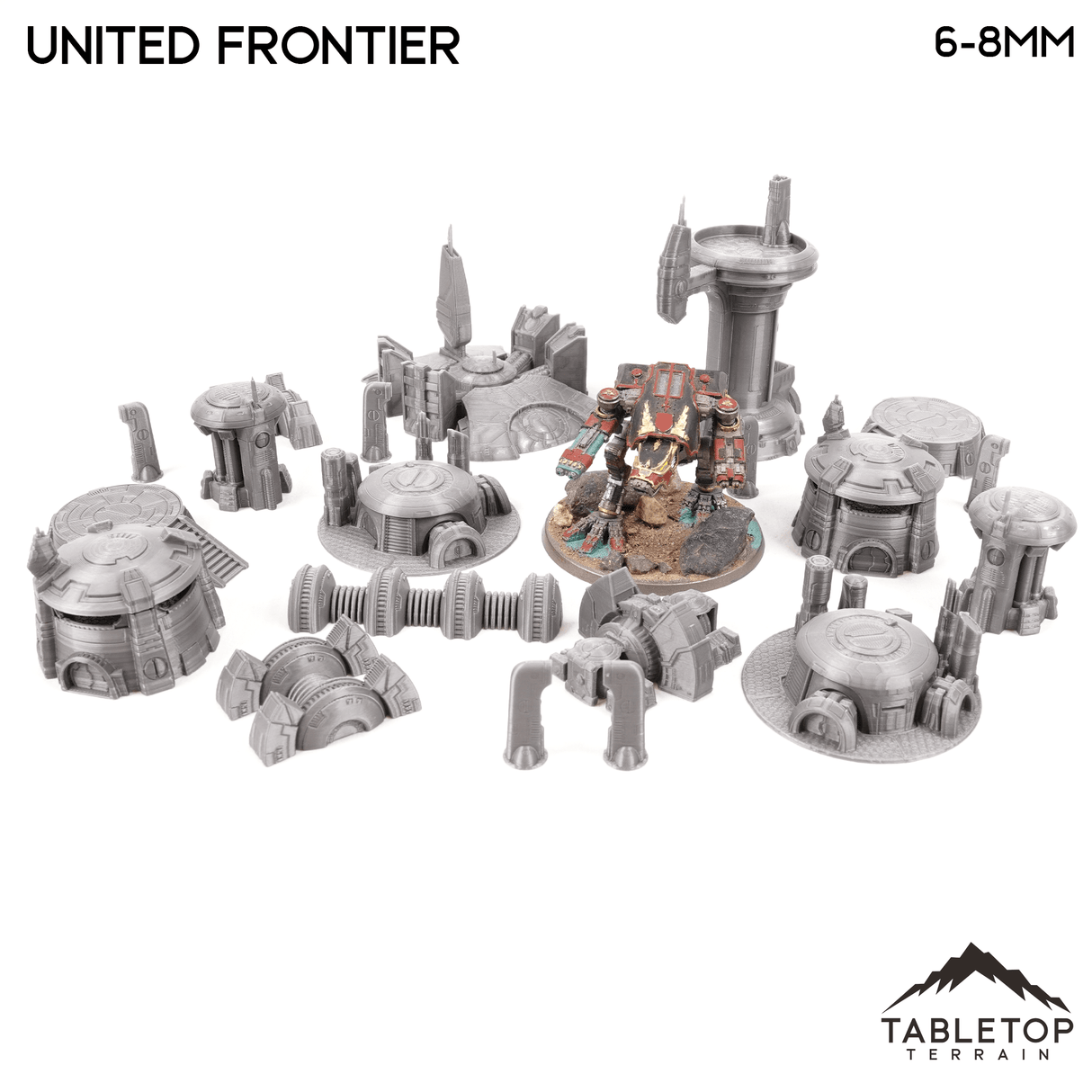 Tabletop Terrain Terrain United Frontier Taui 8mm Small Scale Terrain Pack
