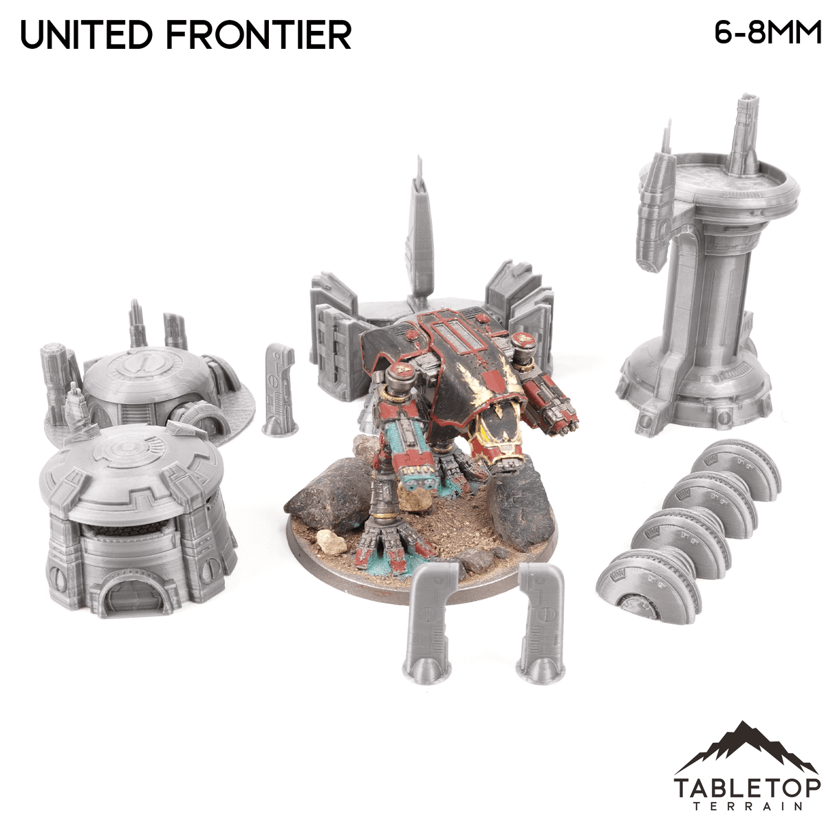 Tabletop Terrain Terrain United Frontier Taui 8mm Small Scale Terrain Pack