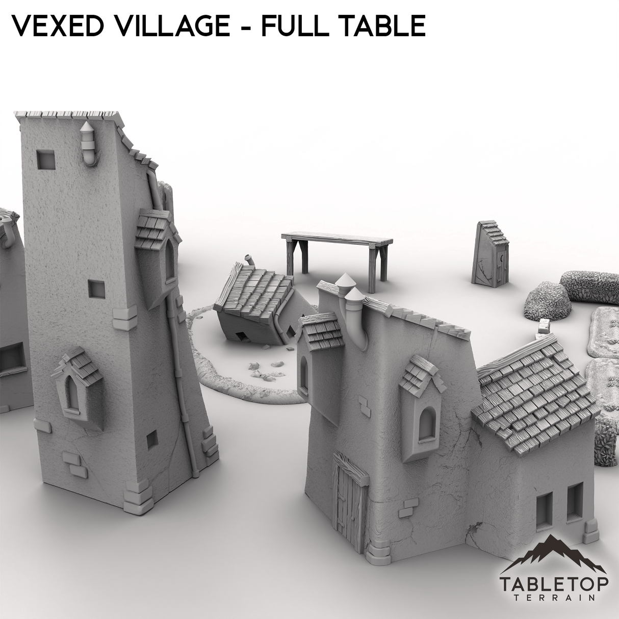 Tabletop Terrain Terrain Vexed Village - Full Table