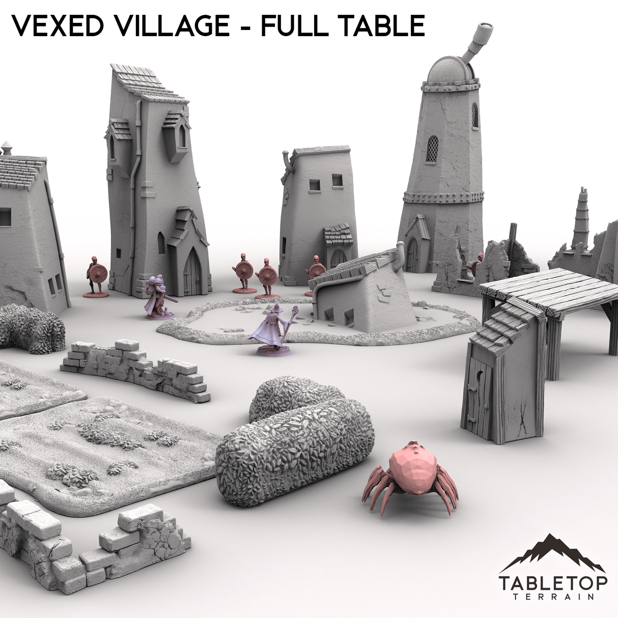 Tabletop Terrain Terrain Vexed Village - Full Table