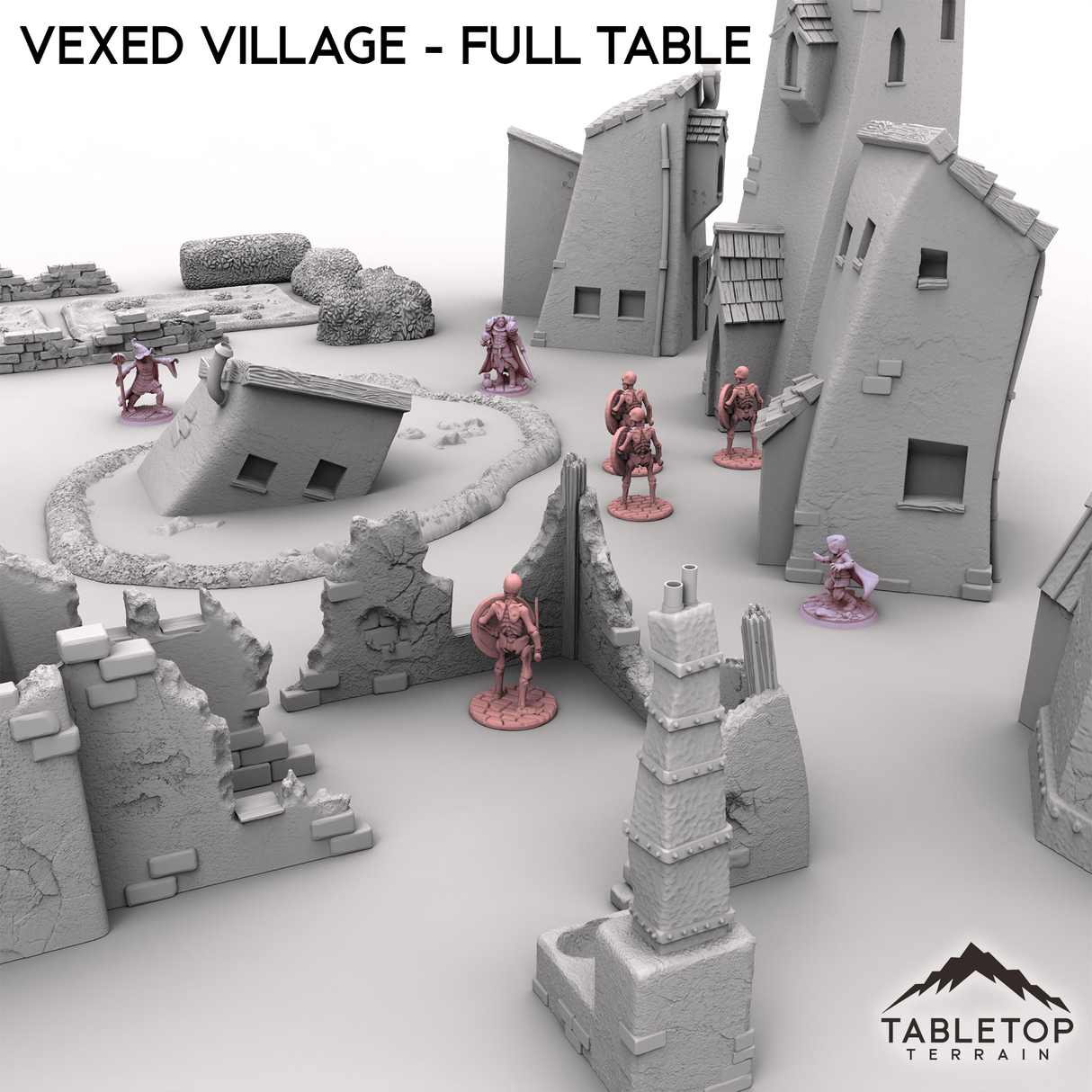 Tabletop Terrain Terrain Vexed Village - Full Table