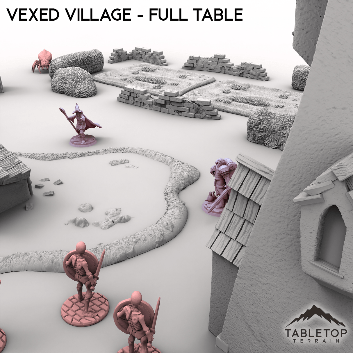 Tabletop Terrain Terrain Vexed Village - Full Table