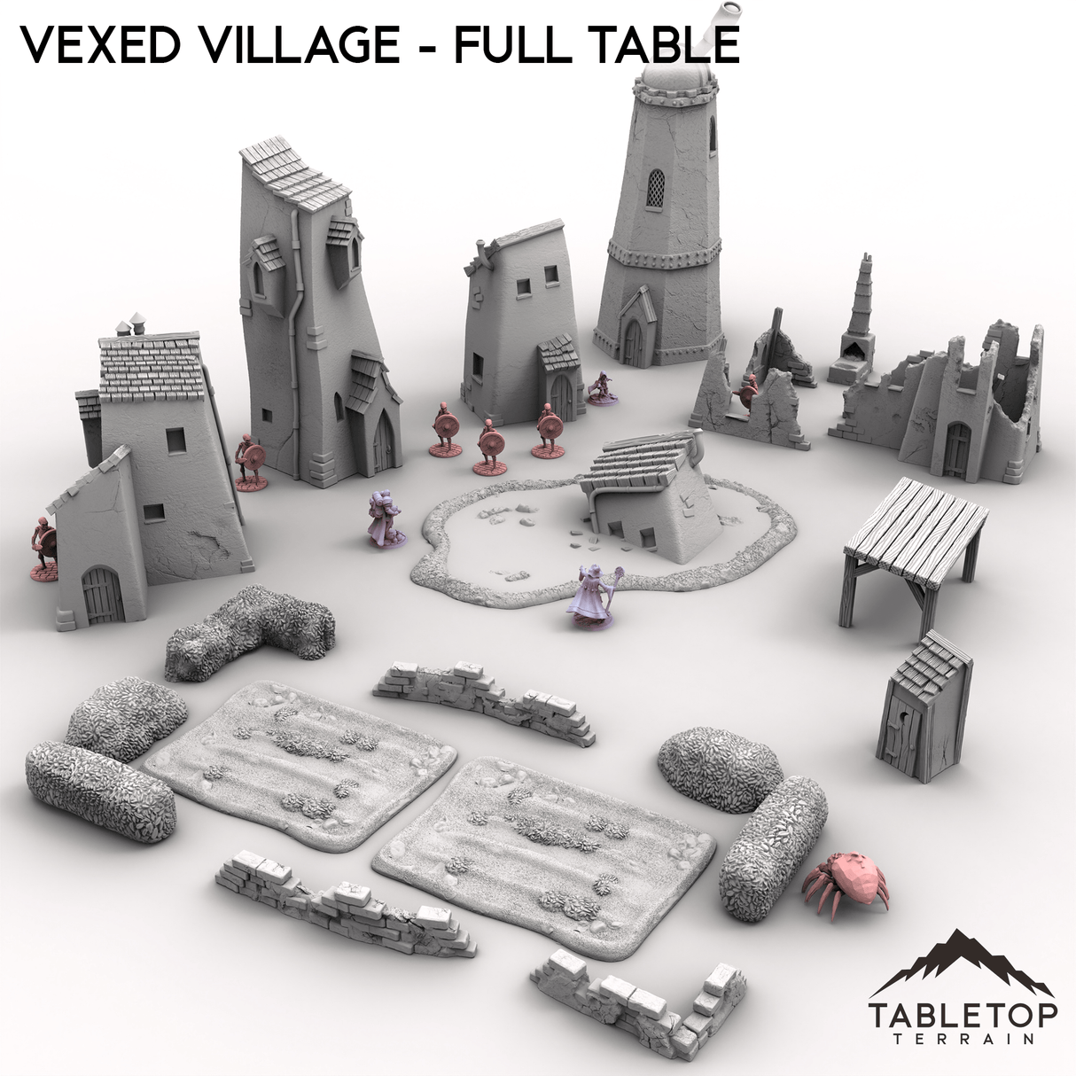 Tabletop Terrain Terrain Vexed Village - Full Table