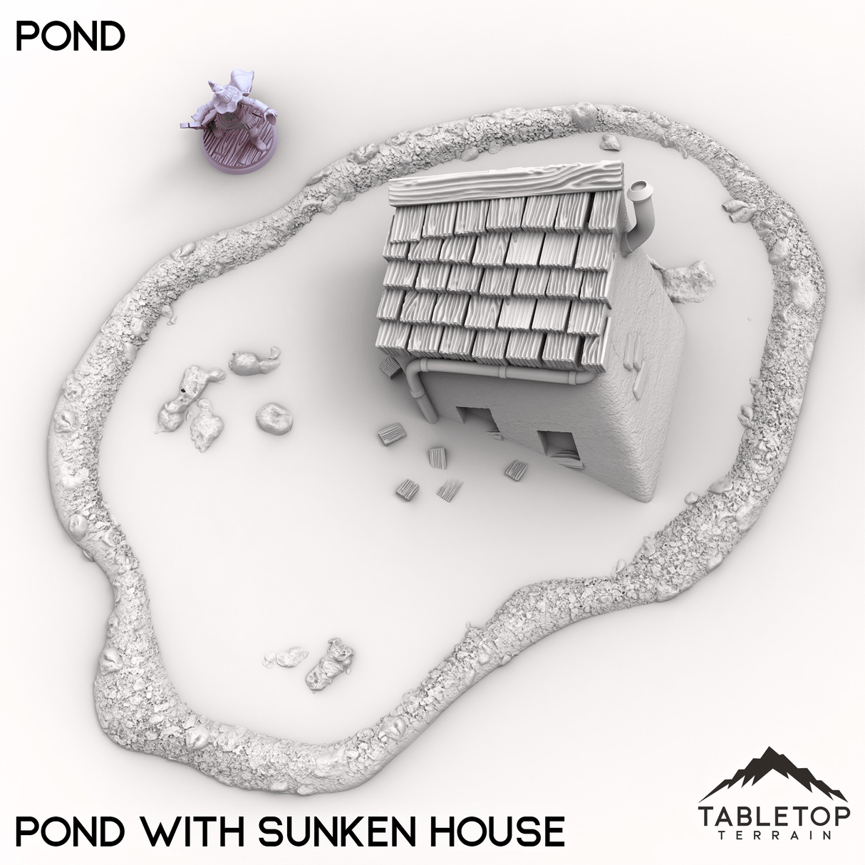 Tabletop Terrain Terrain Vexed Village - Pond