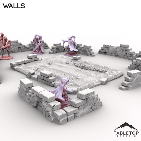 Tabletop Terrain Terrain Vexed Village - Walls