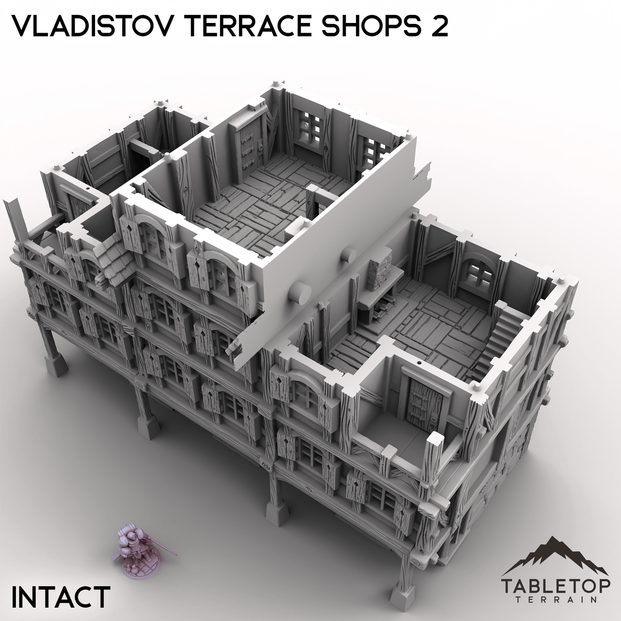 Tabletop Terrain Terrain Vladistov Terrace Shops 2