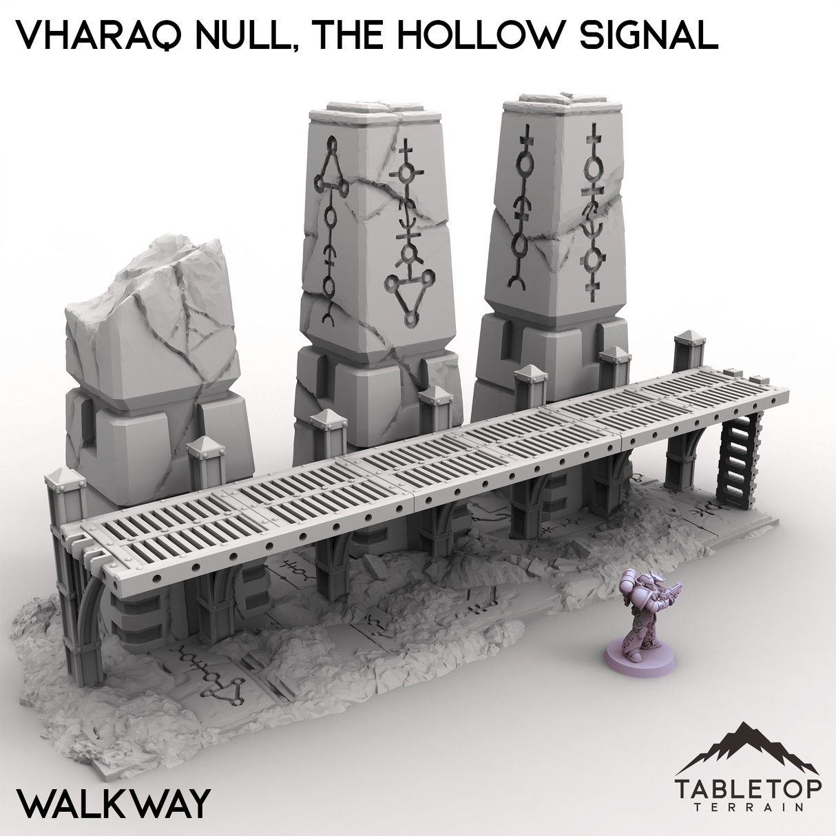 Tabletop Terrain Terrain Walkway / 28/32mm Vharaq Null, The Hollow Signal