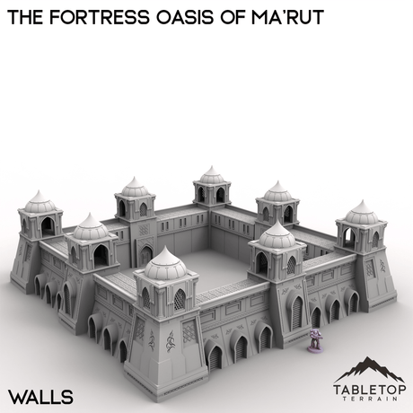 Tabletop Terrain Terrain Walls / 28/32mm The Fortress Oasis of Ma'rut