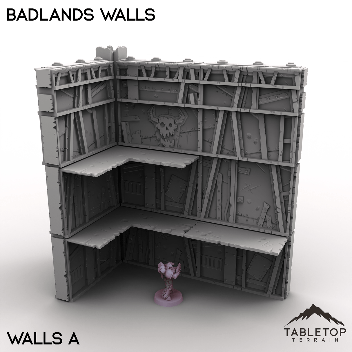 Tabletop Terrain Terrain Walls A / 32mm Badlands Walls